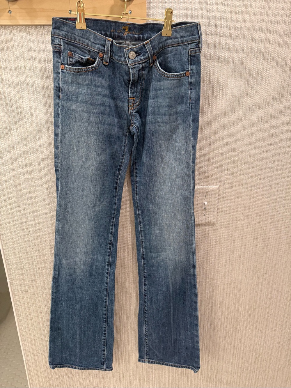 7 For All Mankind Women's Medium Blue Bootcut Jeans